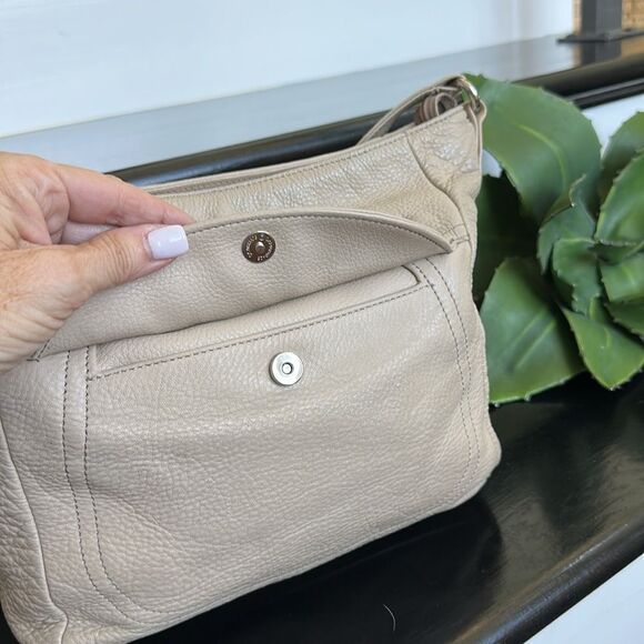 Stone & Co. Renaissance Genuine Leather Shoulder Bag Purse Crossbody Pebbled - Picture 7 of 12